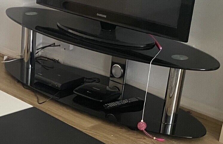 image for Glass tv stand