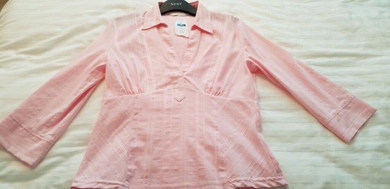 image for NEW WITH TAGS - LADIES STRETCH SHIRT FROM NEXT (PINK) - SIZE 12 