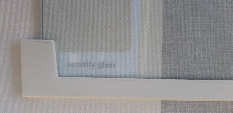 Glass fridge shelf - removed from our Zanussi fridge freezer. May fit others?  