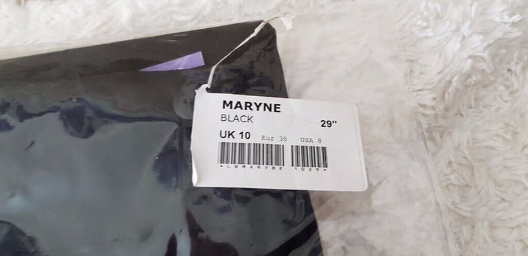 NEW  - LA BEEBY - PLAIN BLACK LADIES TROUSERS SIZE 10, 29 INCH LEG