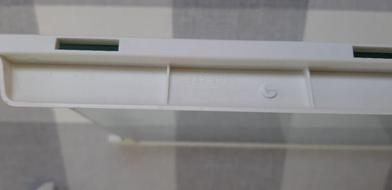 Glass fridge shelf - removed from our Zanussi fridge freezer. May fit others?  