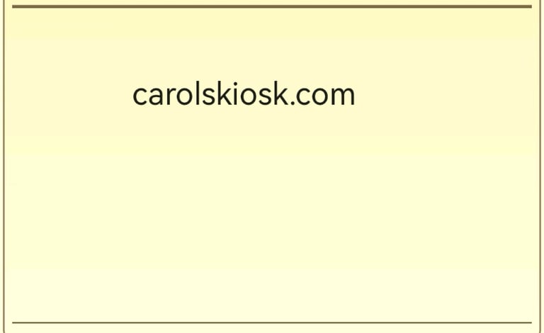carolskiosk .com perfect for Carol 