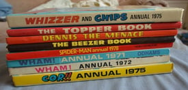 8 OLD COMIC ANNUALS