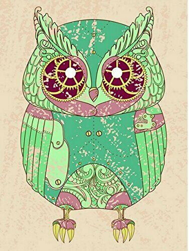 LED CANVAS PRINT XMAS SNOW HOUSE RED WINE CANDLE OR TAPESTRY OWL 40cm x 30cm