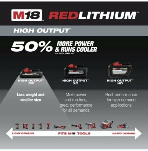 Milwaukee Battery  48-11-1835 M18 Red lithium 18V 3.0Ah High Output 2022