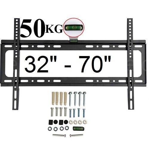 Tv Wall Mount Tv Bracket For Lcd Led Plasma 32 To 70 Inches Slim Flat