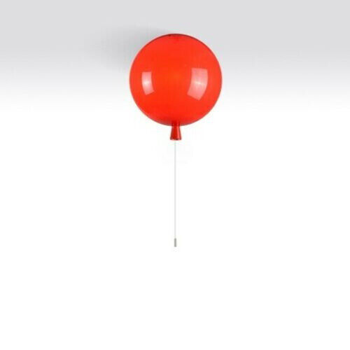 STORY COLOURFUL RED BALLOON LAMP LARGE FLUSH MOUNT MODERN SINGLE LIGHT WITH PULL