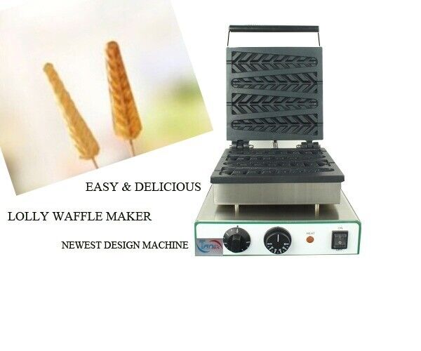 ELECTRONIC INSTRUMENT COMMERCIAL 110V 220V ELECTRIC LOLLY WAFFLE STICK BAKER MACHINE WAFFLE MAKER