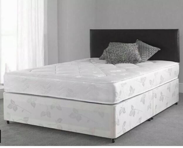 **100% GUARANTEED PRICE!**BRAND NEW-Double Divan Bed With Orthopaedic Mattress Option-Single Bed