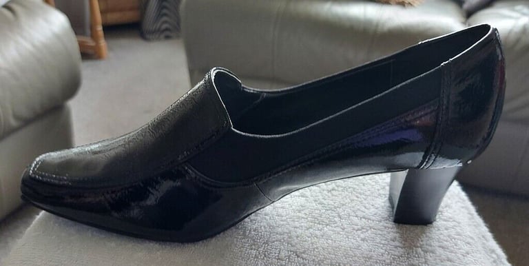 M&S Footglove size 7 Black Patent Shoes Brand New | in Enfield, London |  Gumtree