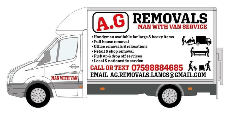 Man and van removal in Manchester, house office moving, house clearance, rubbish furniture disposal 