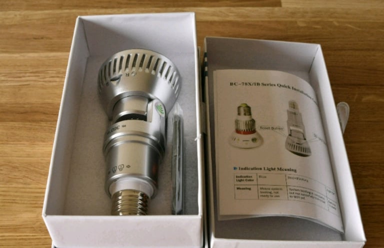 Smart Bulb IP Surveillance Camera