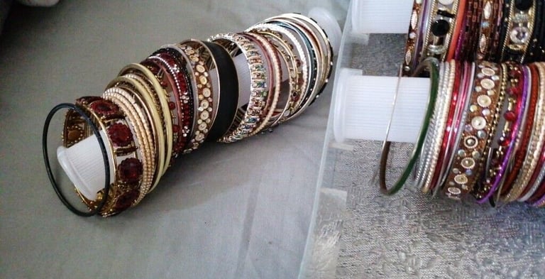 Vintage bracelets + presentation storage box