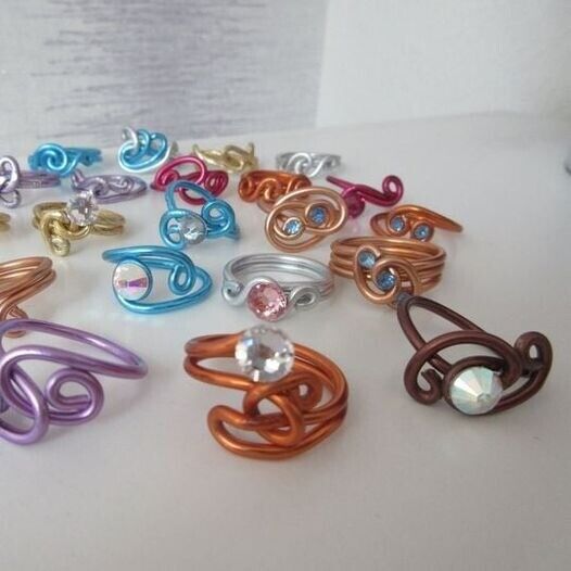 Aluminium Coloured Rings £5 Each BRAND NEW