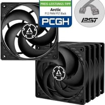 ARCTIC P12 PWM PST (5 Pack) 120mm Case Fan, PWM Sharing Technology (PST) PC Gaming 5 x fans