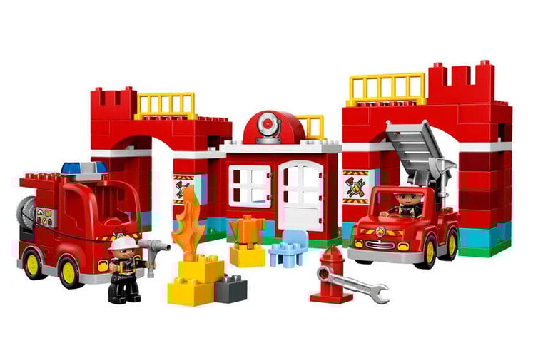 image for Lego Duplo Fire Station #10593 Retired. Complete with instructions but no box
