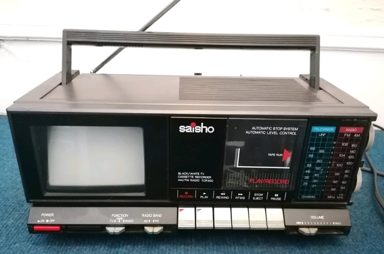 image for ORIGINAL 1980s CLASSIC SAISHO TCR 600 TV Television Radio Cassette Rec