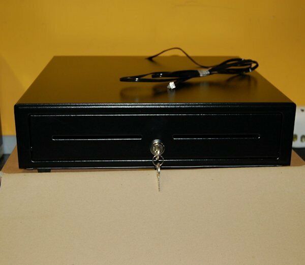 image for Used & New Heavy Duty Black Normal & Flip Top Cash Drawer 24v / 12V RJ11 / RJ12 With Insert