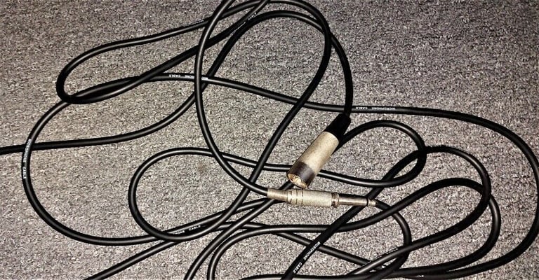 Microphone Cable Quarter Inch Jack To XLR [5- 6m] 