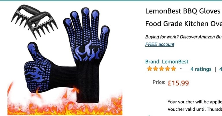 image for BBQ Gloves Extreme Heat Resistant