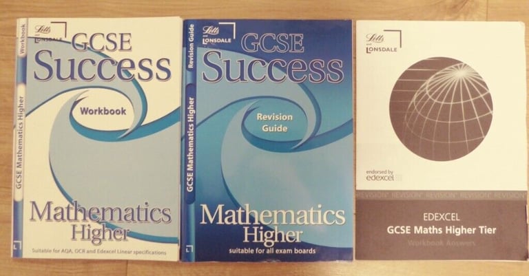 GCSE Letts Mathematics Higher Revision / Study Guide, Workbook & practice paper, Harriseahead, ST7  