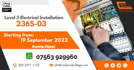 Level 3 Electrical Installation 2365-03 O20 3371 1123