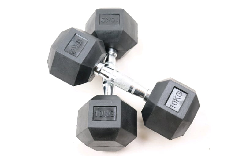 Rubber hex dumbbells 5kg-40kg Brand New