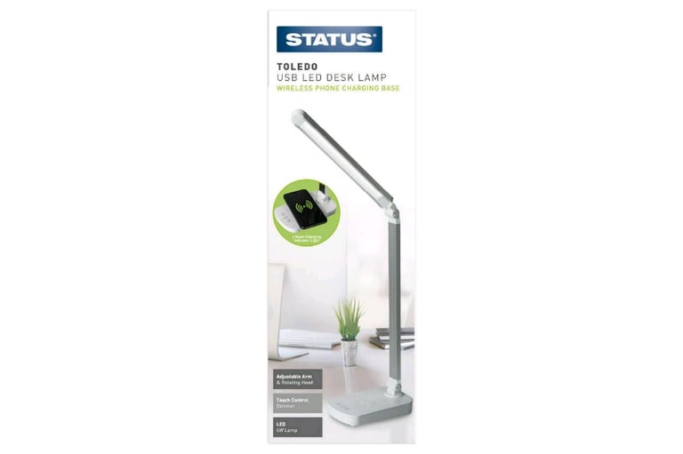 image for Wireless Phone Charging Desk Lamp LED USB Brand New Perfect Christmas 