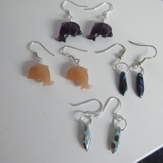 image for  Earrings With Sterling Silver Fittings £10 A Pair BRAND NEW
