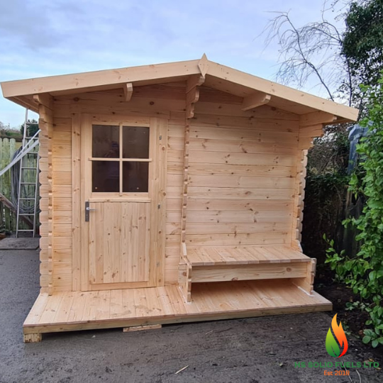 Timber cabin "Tom" 3×3m and 3×4m - finance available 