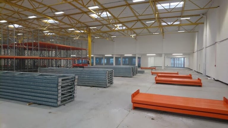 image for Pallet racking mezzanine floor we purchase install plus refurbish warehouse to full spec 