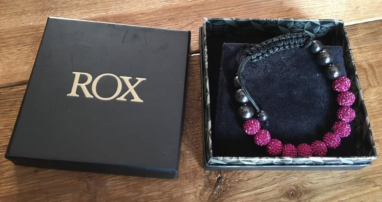 Rox Fuchsia Crystal Disco Bracelet, BNIB, Receipt available