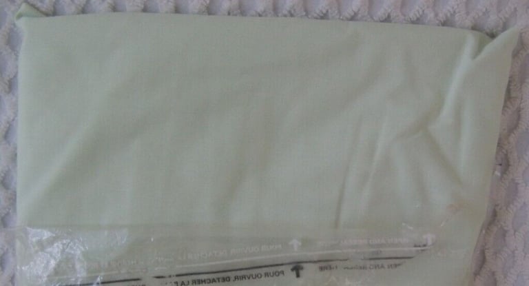 Double Bed Valance Sheet in Light Green From Marks and Spencer