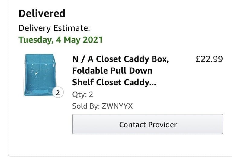 New Drop down storage box(Large size) bought from Amazon