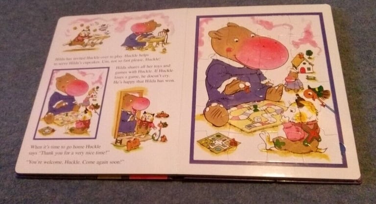 Richard Scarry Please and Thank you hardback, jigsaw book