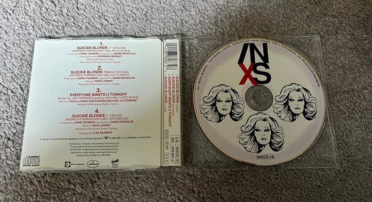 INXS Suicide Blonde CD Single 1990