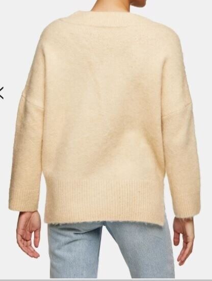 Gorgeous brand new Top Shop Ivory Brushed Longline knitted Jumpers small & medium £30 each one