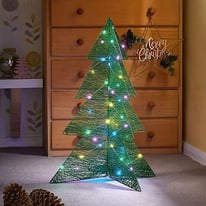  32% OFF: LED 75cm Tall Sparkly Green Tree-New in Box