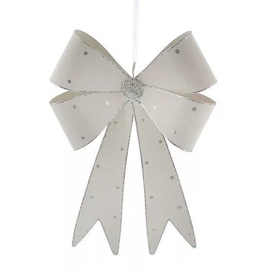 Sparkly Hanging Metal Bow-New with tags