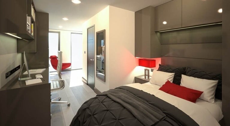 image for STUDENT ROOMS TO RENT IN COVENTRY. EXECUTIVE STUDIO WITH 3/4 DOUBLE BED, PRIVATE BATHROOM, KITCHEN