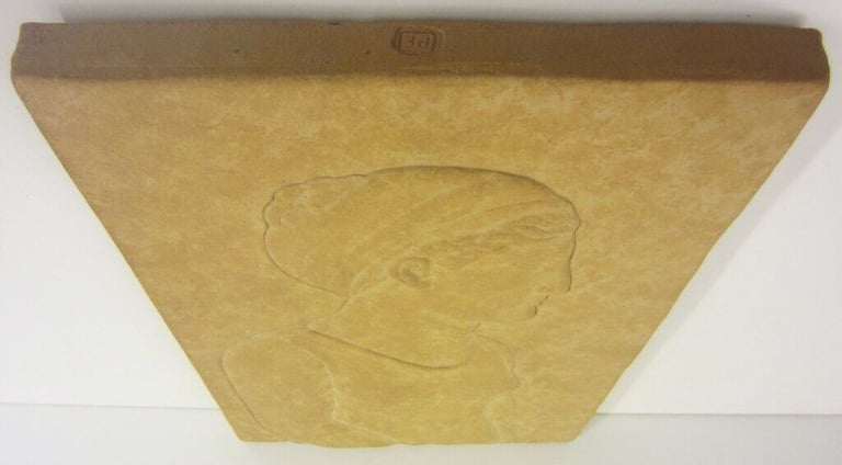 Large Classical Greek Inspired Female Figure / One-Off Pottery Tile