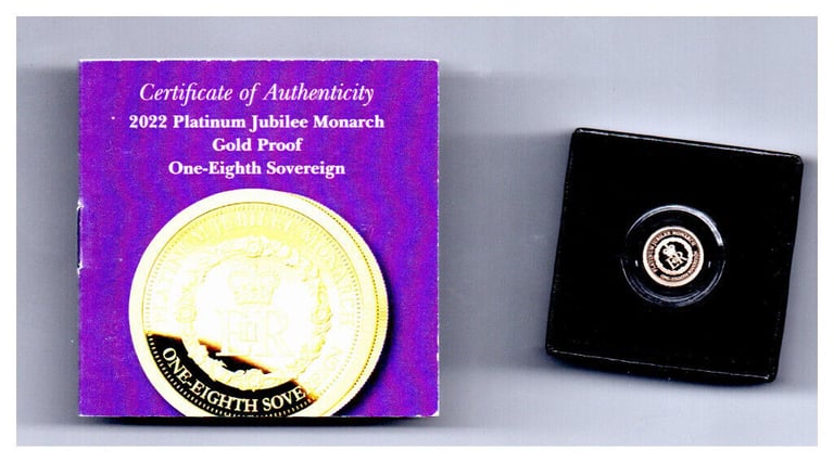 2021 WE WILL REMEMBER THEM GOLD PROOF 1/8 GOLD SOUVERIGN