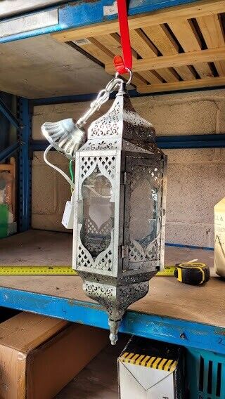 2 x Metal Lantern Light Fittings