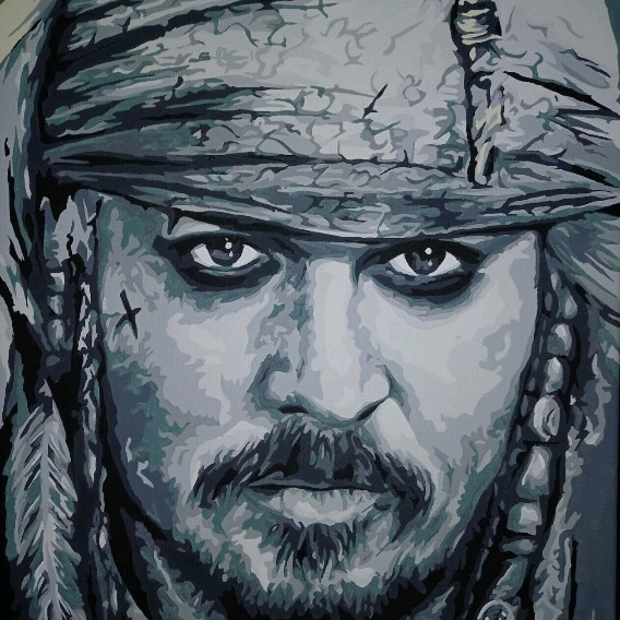 image for Jack Sparrow painting 