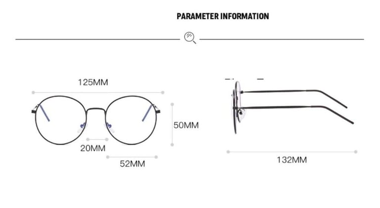 Retro Computer Glasses - Anti Blue Light blocking Anti Glare Glasses