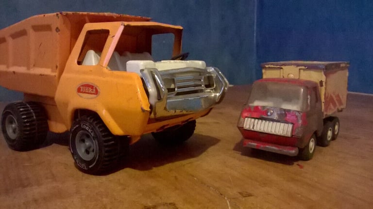 3 x tonka trucks 19 70s ( job lot )