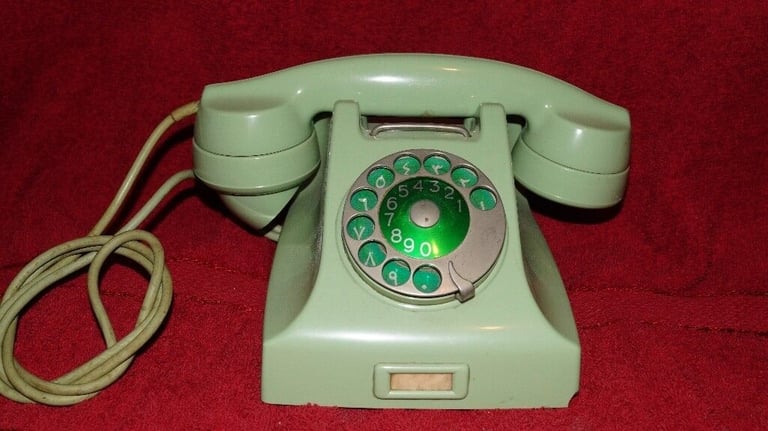 Antique Diakon telephone in stunning mint green - £110 