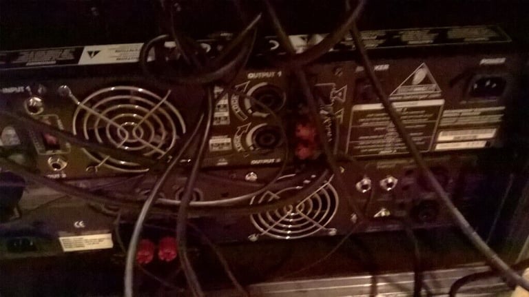 x2 Amplifiers,with crossover and graphic equalizer