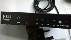 HDMI Switcher 4 In - 1 Out 4x1 Switch