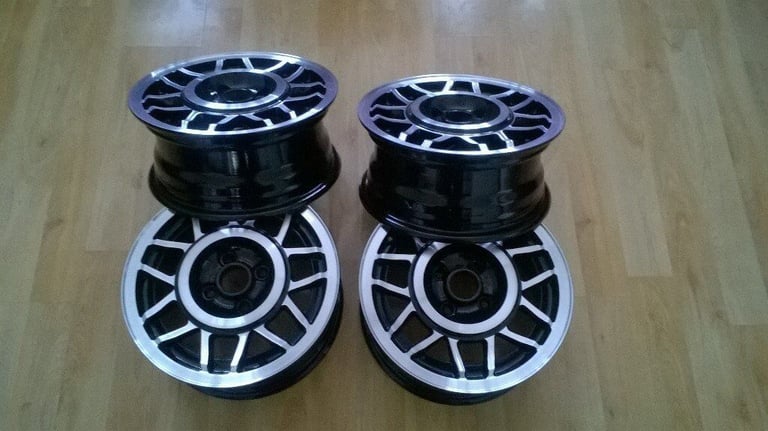 MK2 VW SCIROCCO   SNOWFLAKE   14 INCH 4 STUD ALLOY WHEELS 